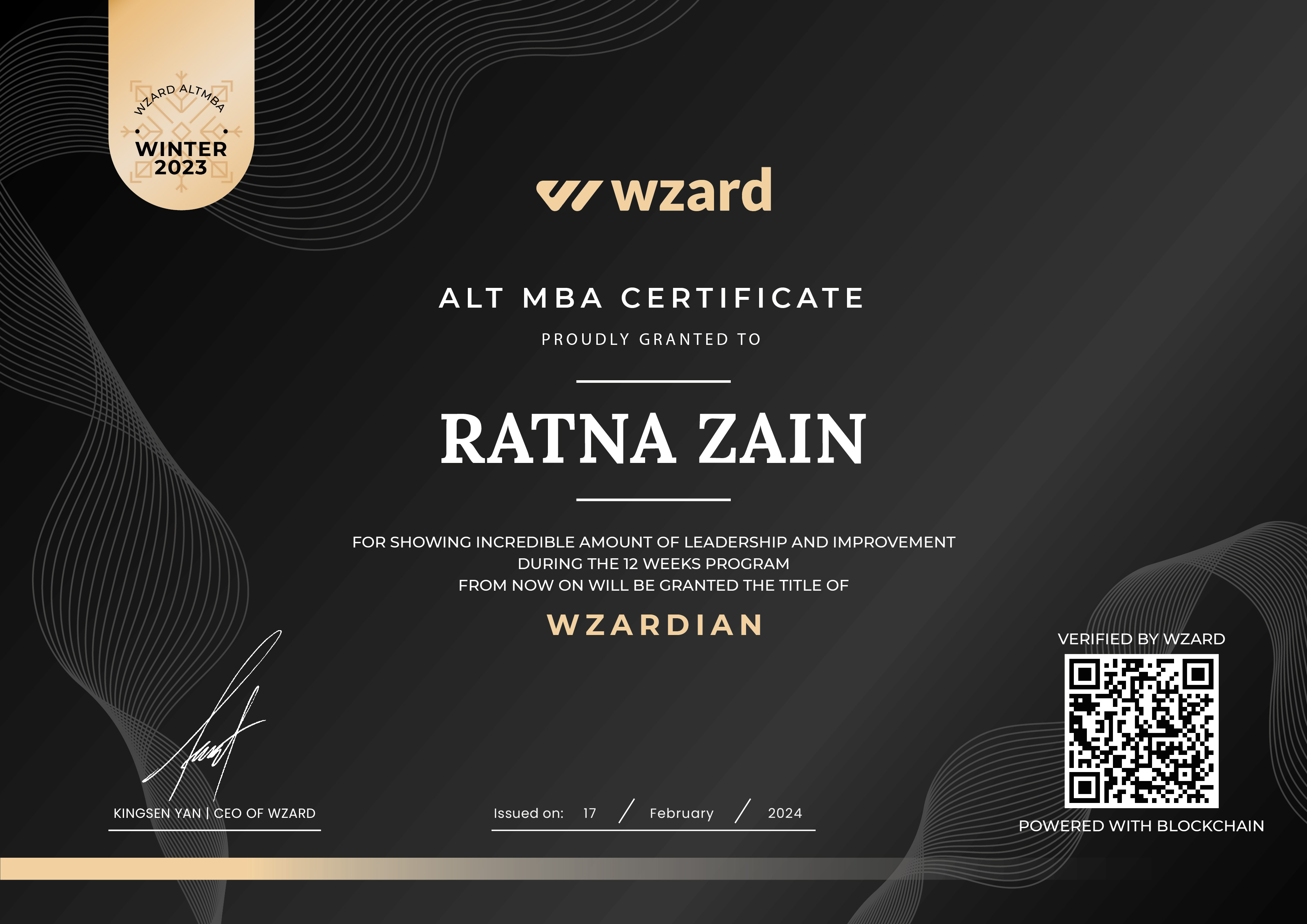 certificate